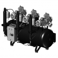AC 910: Compressor de 3 Cilindros para Fresadoras de Cad Cam Img: 202205141
