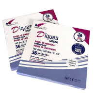 DIQUES BORRACHA MÉDIOS VERDES 36u. Img: 202509201