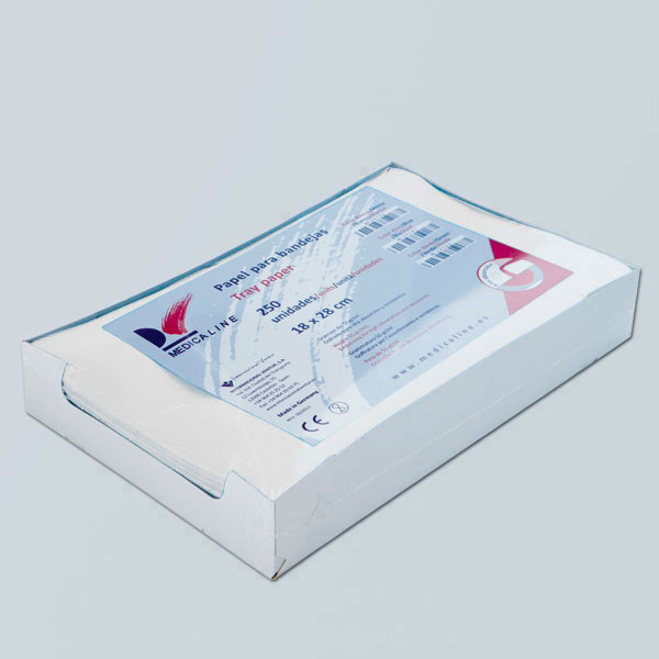 Absorbent paper trays 28x18cm.