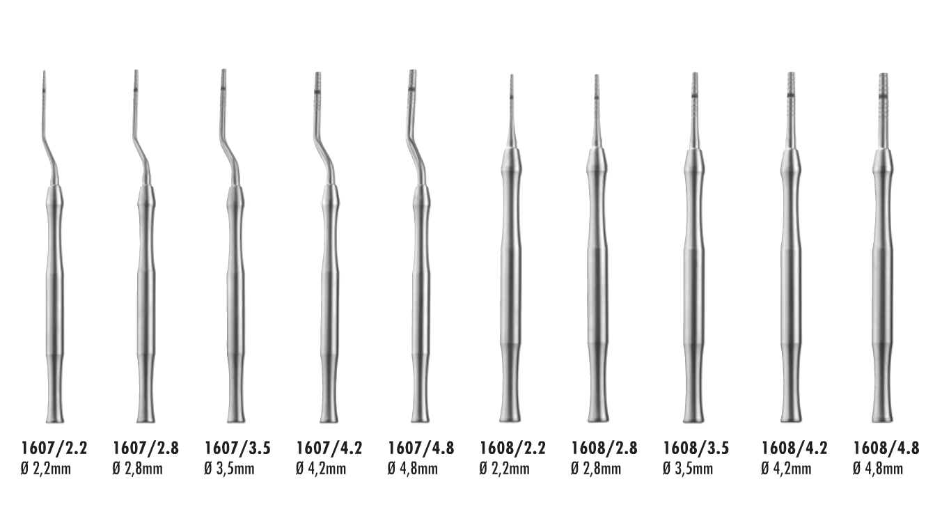 Set 10 osteotomos onglets os Carl Martin1607-SET 