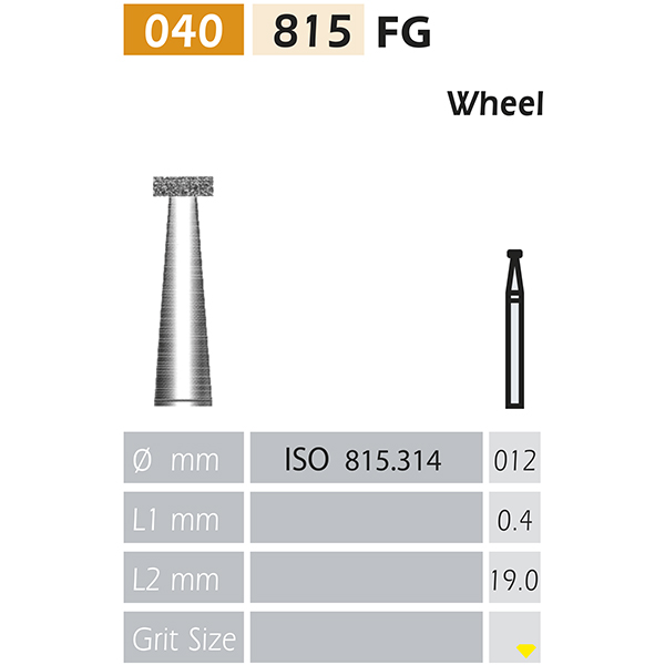 FRESAS DE DIAMANTE 815-FG Rueda