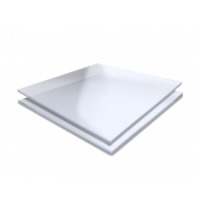 SOFT - PLACA QUADRADA FLEXÍVEL (10 un.) - 3 mm. (5 unidades) TRANSPARENTE Img: 202503081